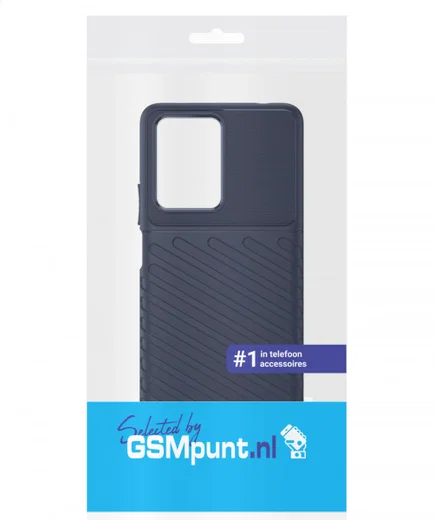 Xiaomi 11T/11T Pro Hoesje TPU Thunder Design Back Cover Blauw afbeelding 2