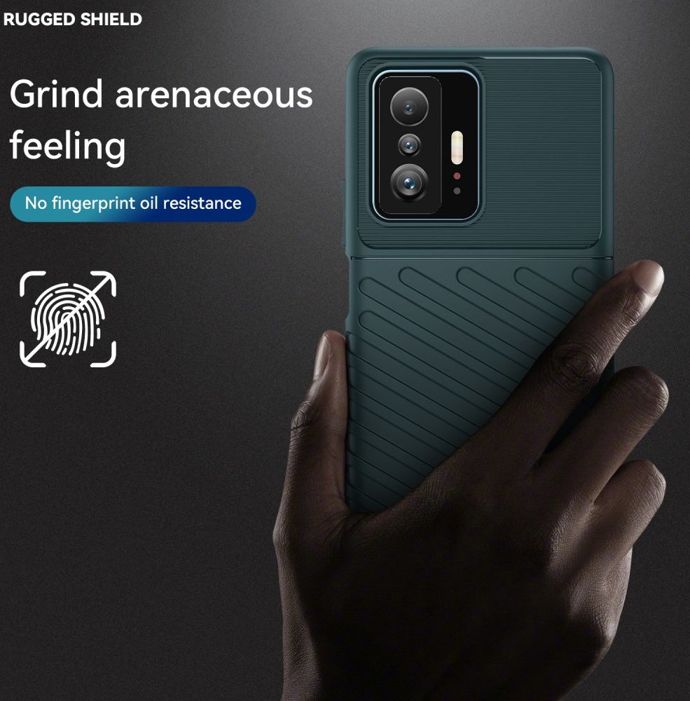 Xiaomi 11T/11T Pro Hoesje TPU Thunder Design Back Cover Groen afbeelding 7