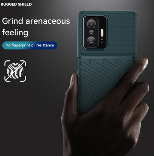 Xiaomi 11T/11T Pro Hoesje TPU Thunder Design Back Cover Groen afbeelding 7