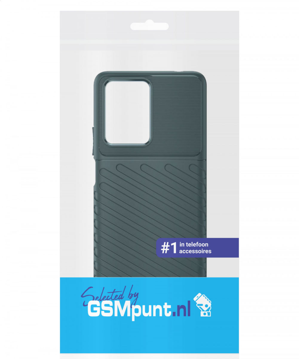 Xiaomi 11T/11T Pro Hoesje TPU Thunder Design Back Cover Groen afbeelding 2