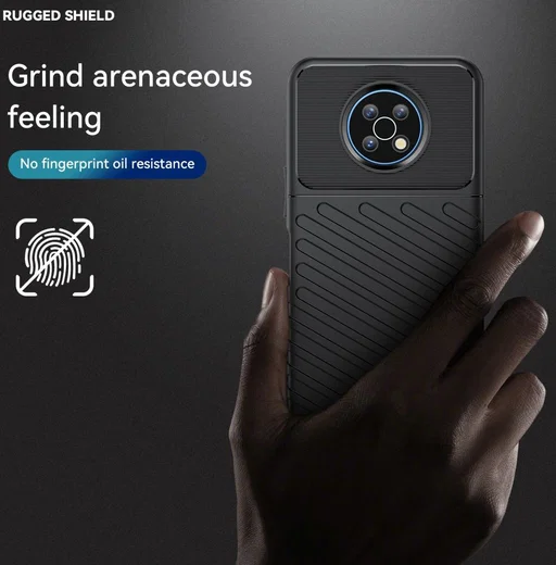 Nokia G50 Hoesje TPU Thunder Design Back Cover Zwart afbeelding 5