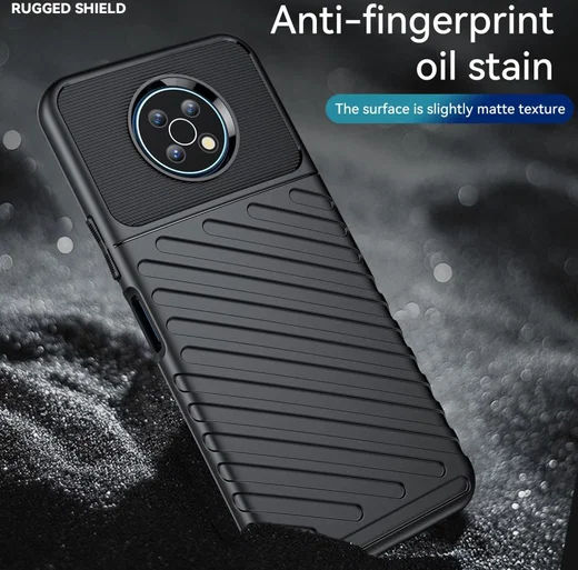 Nokia G50 Hoesje TPU Thunder Design Back Cover Zwart afbeelding 7
