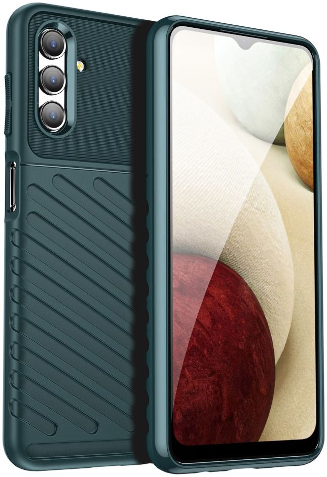 Samsung Galaxy A13 5G / A04s Hoesje TPU Thunder Back Cover Groen afbeelding 1
