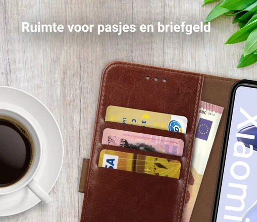Rosso Element Xiaomi 11T/11T Pro Hoesje Book Cover Wallet Bruin afbeelding 6
