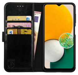 Rosso Element Samsung Galaxy A13 5G/A04s Hoesje Book Cover Zwart afbeelding