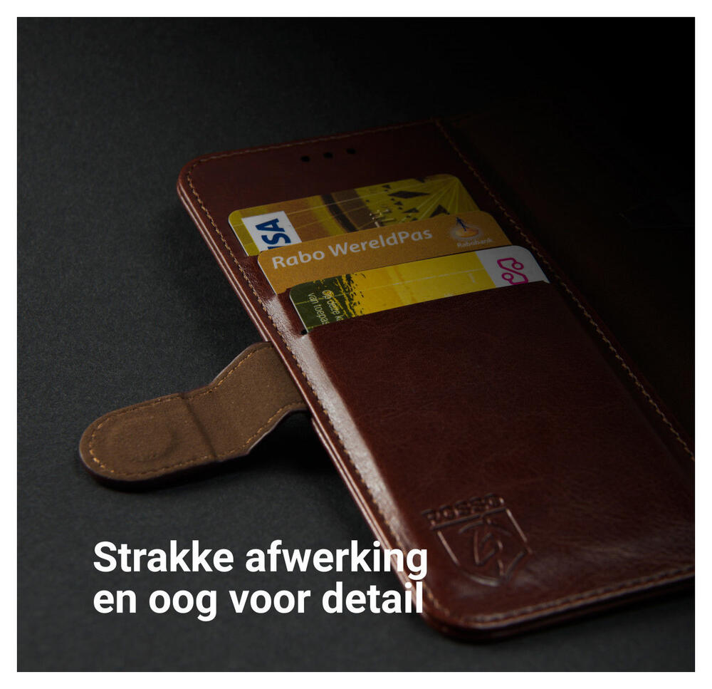 Rosso Element Samsung Galaxy A13 5G/A04s Hoesje Book Cover Bruin afbeelding 8