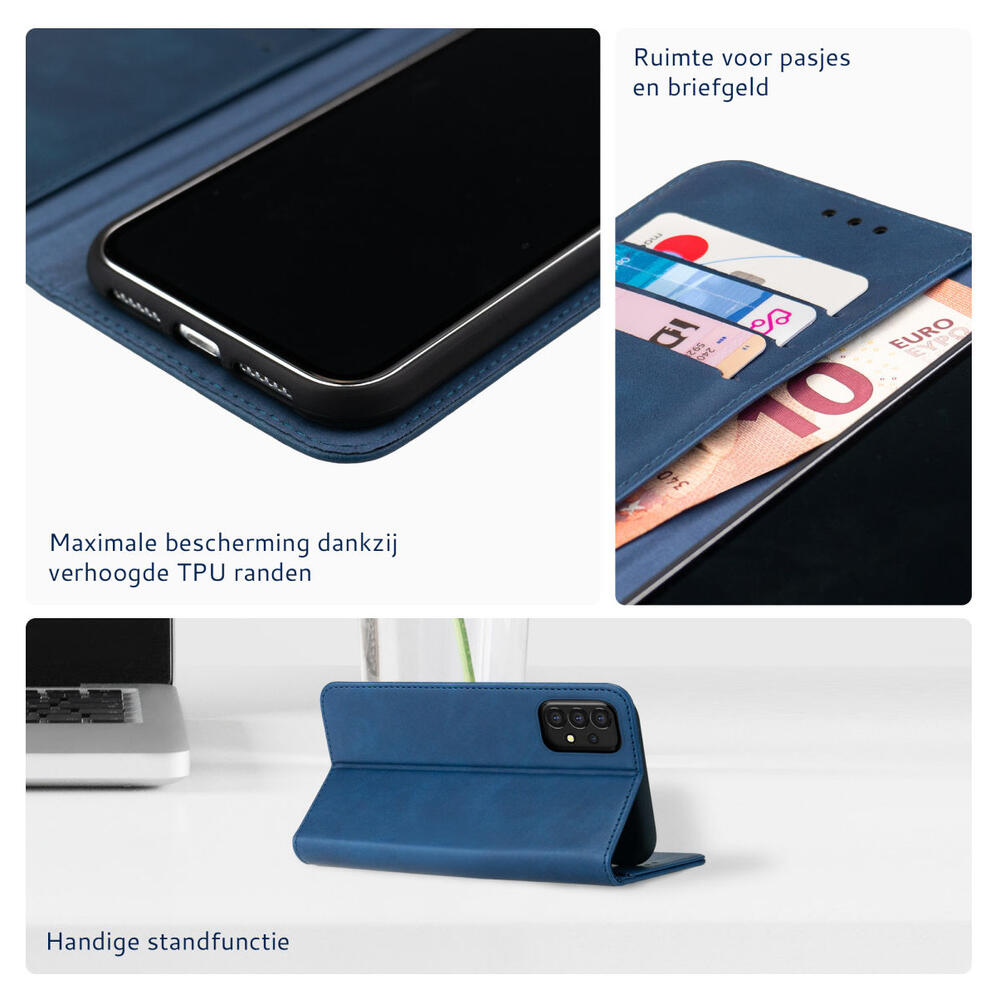 Rosso Element Samsung Galaxy A13 5G/A04s Hoesje Book Cover Blauw afbeelding 5