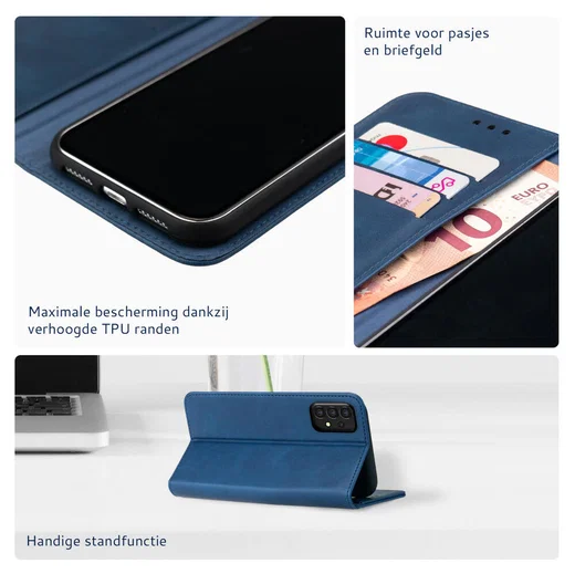 Rosso Element Samsung Galaxy A13 5G/A04s Hoesje Book Cover Blauw afbeelding 5