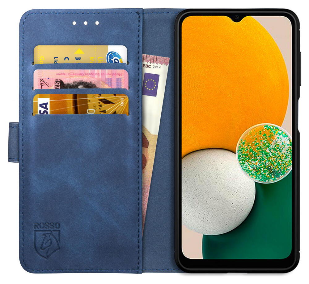 Rosso Element Samsung Galaxy A13 5G/A04s Hoesje Book Cover Blauw afbeelding 1