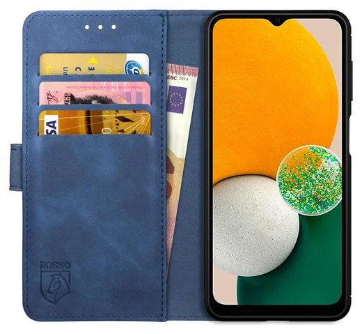 Rosso Element Samsung Galaxy A13 5G/A04s Hoesje Book Cover Blauw afbeelding 1