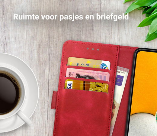 Rosso Element Samsung Galaxy A13 5G/A04s Hoesje Book Cover Rood afbeelding 5