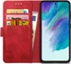 Rosso Element Samsung Galaxy S21 FE Hoesje Book Cover Rood afbeelding 1