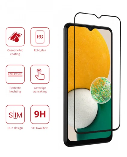 Rosso Samsung Galaxy A13 5G / A04s 9H Tempered Glass Screen Protector afbeelding 2