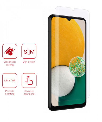 Rosso Samsung Galaxy A13 5G/A04s Ultra Clear Screen Protector Duo Pack afbeelding 2