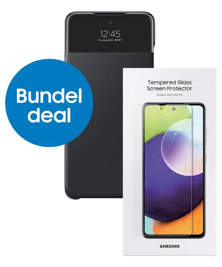 Origineel Samsung Galaxy A52 Bundel (S-View Cover + Screenprotector) afbeelding 1