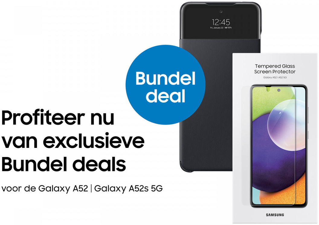 Origineel Samsung Galaxy A52 Bundel (S-View Cover + Screenprotector) afbeelding 6