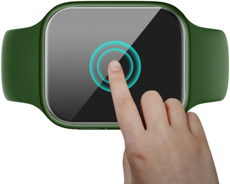 Apple Watch 7/8/9 41MM Screenprotector - 3D Soft TPU - Clear (2-Pack) afbeelding 2