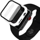 Apple Watch 7/8/9 41MM Hoesje - Hard Plastic Bumper - Tempered Glass - Wit afbeelding 1
