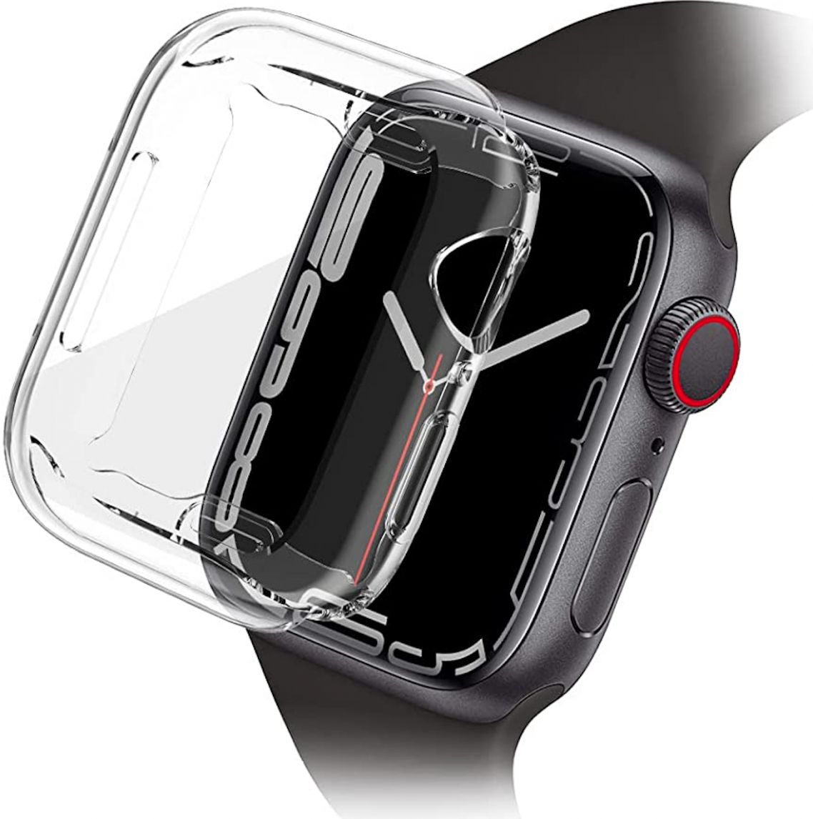 Apple Watch 7/8/9 45MM Case - Full Protect - TPU - Transparant afbeelding 1