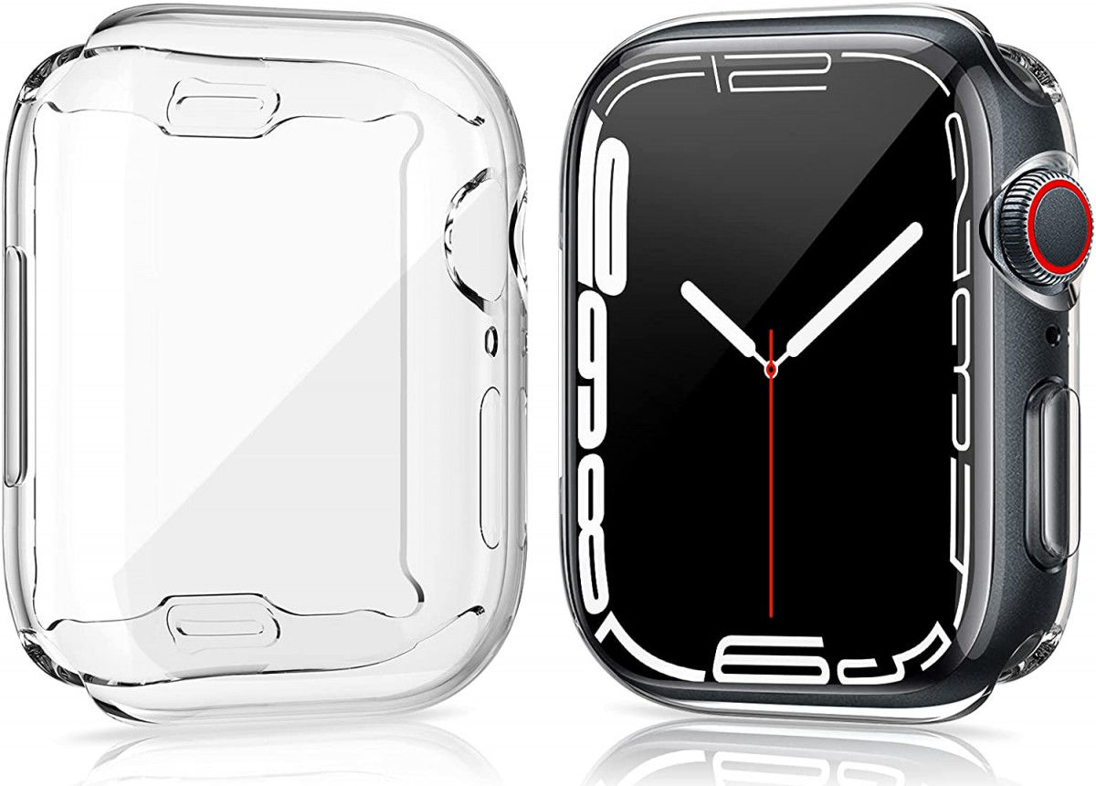 Apple Watch 7/8/9 45MM Case - Full Protect - TPU - Transparant afbeelding 2
