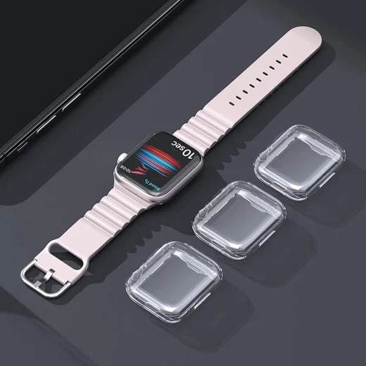 Apple Watch 7/8/9 45MM Case - Full Protect - TPU - Transparant afbeelding 10