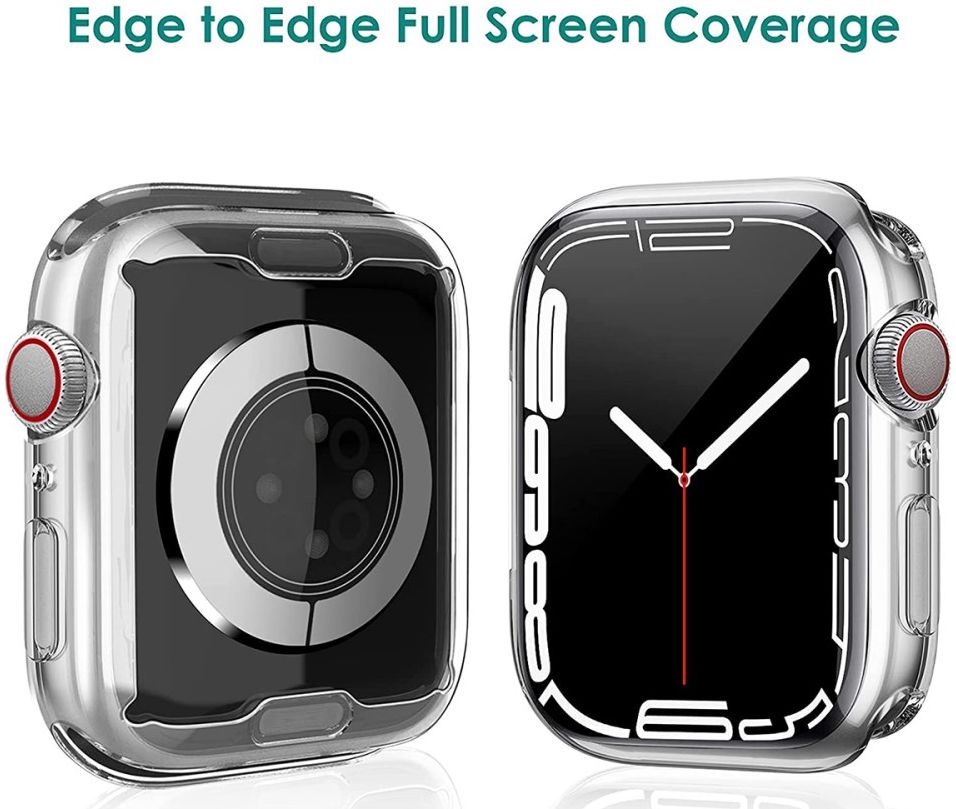 Apple Watch 7/8/9 45MM Case - Full Protect - TPU - Transparant afbeelding 6