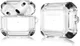 Apple AirPods 3 Hoesje TPU Case Transparant / Zwart afbeelding 1