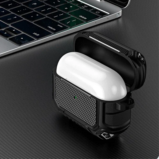 Apple AirPods 3 Hoesje Dun TPU Bescherm Case Zwart afbeelding 4