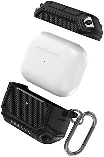 Apple AirPods 3 Hoesje Dun TPU Bescherm Case Zwart afbeelding 2