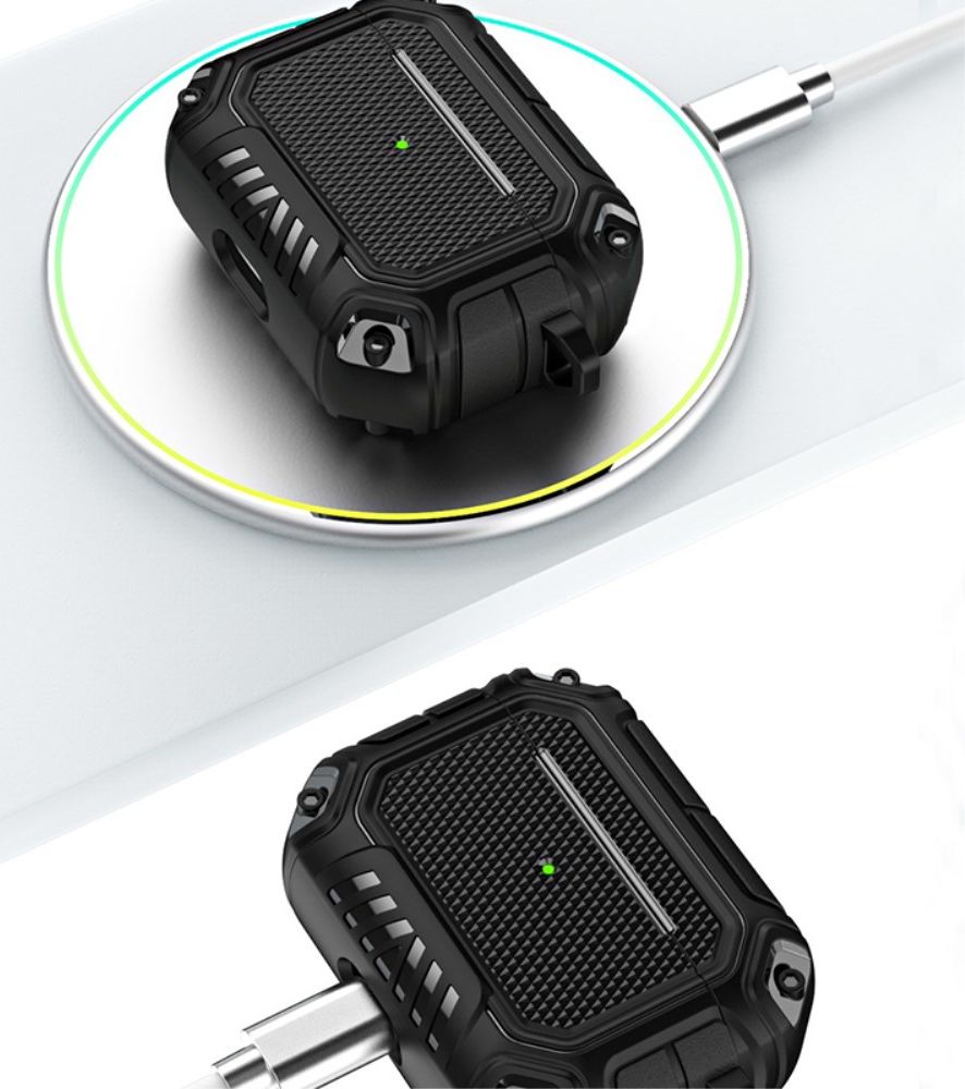 Apple AirPods 3 Hoesje Dun TPU Bescherm Case Zwart afbeelding 5