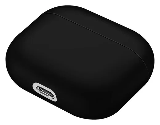 Apple AirPods 3 Flexibel Zacht Siliconen Hoesje Zwart afbeelding 3