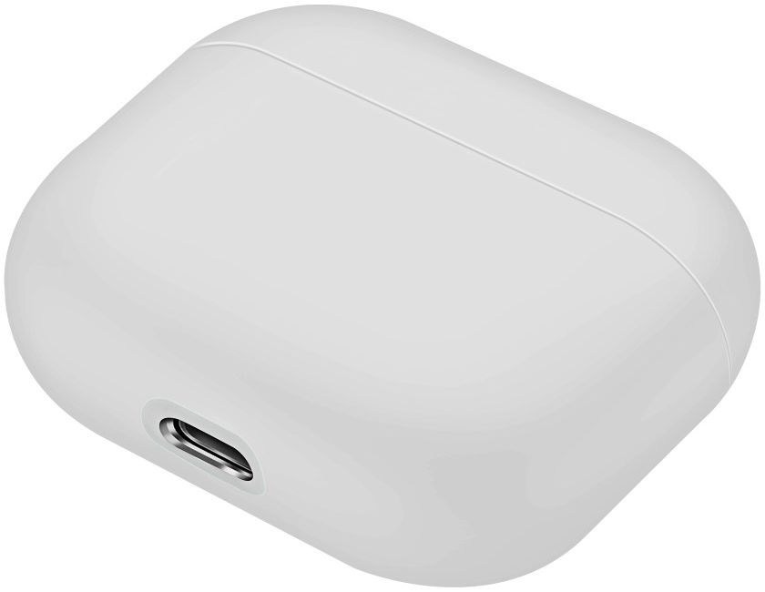 Apple AirPods 3 Flexibel Zacht Siliconen Hoesje Wit afbeelding 3
