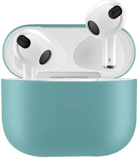 Apple AirPods 3 Flexibel Zacht Siliconen Hoesje Groen afbeelding 1