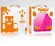 Dux Ducis Panda Apple iPad Mini 6 Kinder Tablethoes met Handvat Roze afbeelding 11