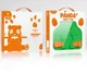 Dux Ducis Panda Apple iPad Mini 7/6 Kinder Tablethoes met Handvat Groen afbeelding 11