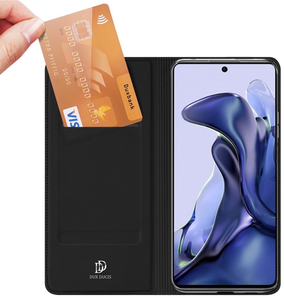 Dux Ducis Skin Pro Series Xiaomi 11T/11T Pro Hoesje Portemonnee Zwart afbeelding 1
