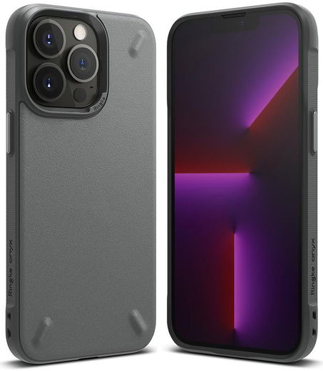 Ringke Onyx Apple iPhone 13 Pro Max Hoesje Flexibel TPU Grijs afbeelding 3