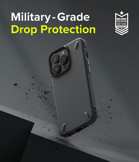 Ringke Onyx Apple iPhone 13 Pro Max Hoesje Flexibel TPU Grijs afbeelding 5