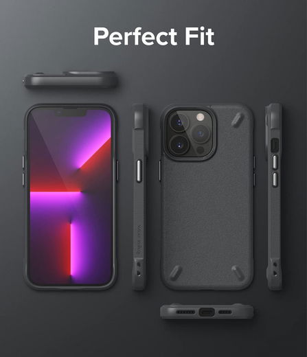 Ringke Onyx Apple iPhone 13 Pro Max Hoesje Flexibel TPU Grijs afbeelding 11