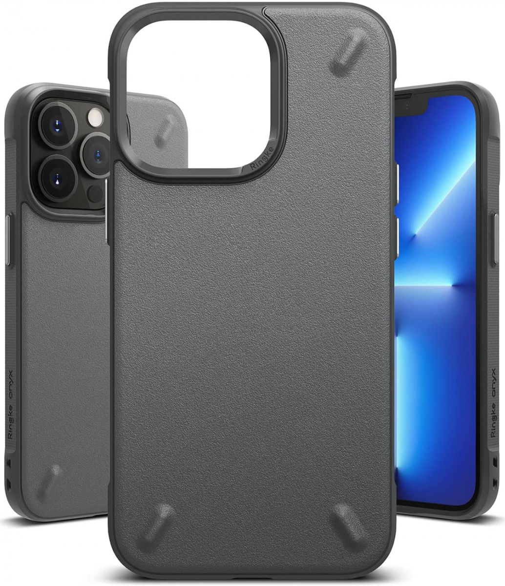 Ringke Onyx Apple iPhone 13 Pro Hoesje Flexibel TPU Grijs afbeelding 2