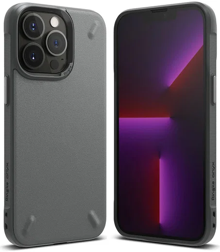 Ringke Onyx Apple iPhone 13 Pro Hoesje Flexibel TPU Grijs afbeelding 3
