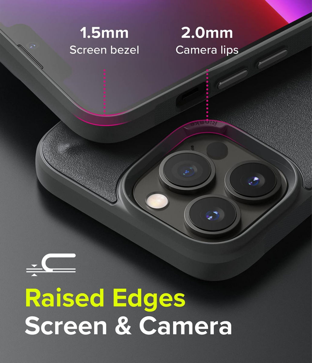 Ringke Onyx Apple iPhone 13 Pro Hoesje Flexibel TPU Grijs afbeelding 4