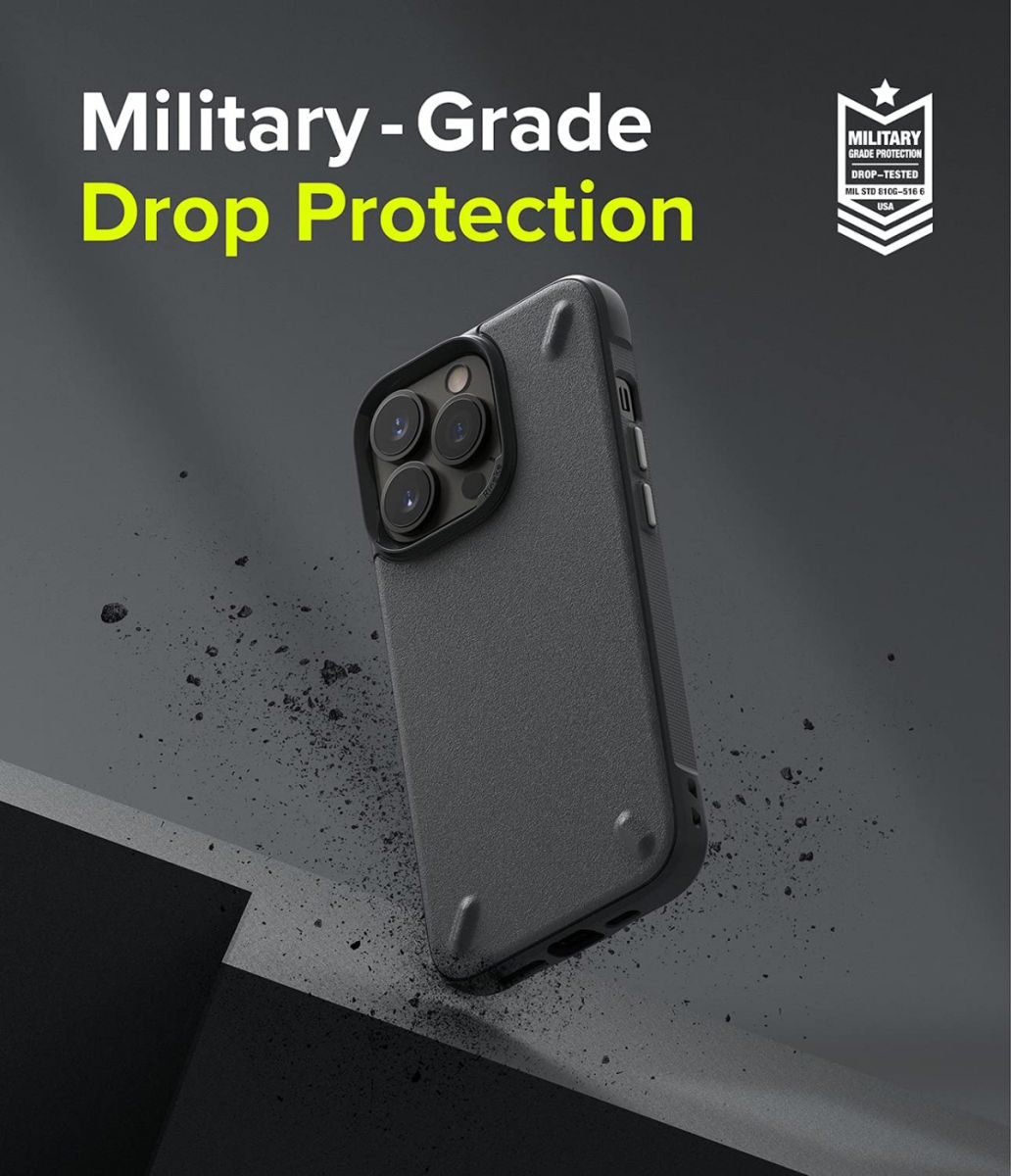 Ringke Onyx Apple iPhone 13 Pro Hoesje Flexibel TPU Grijs afbeelding 5