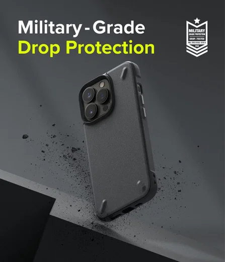 Ringke Onyx Apple iPhone 13 Pro Hoesje Flexibel TPU Grijs afbeelding 5