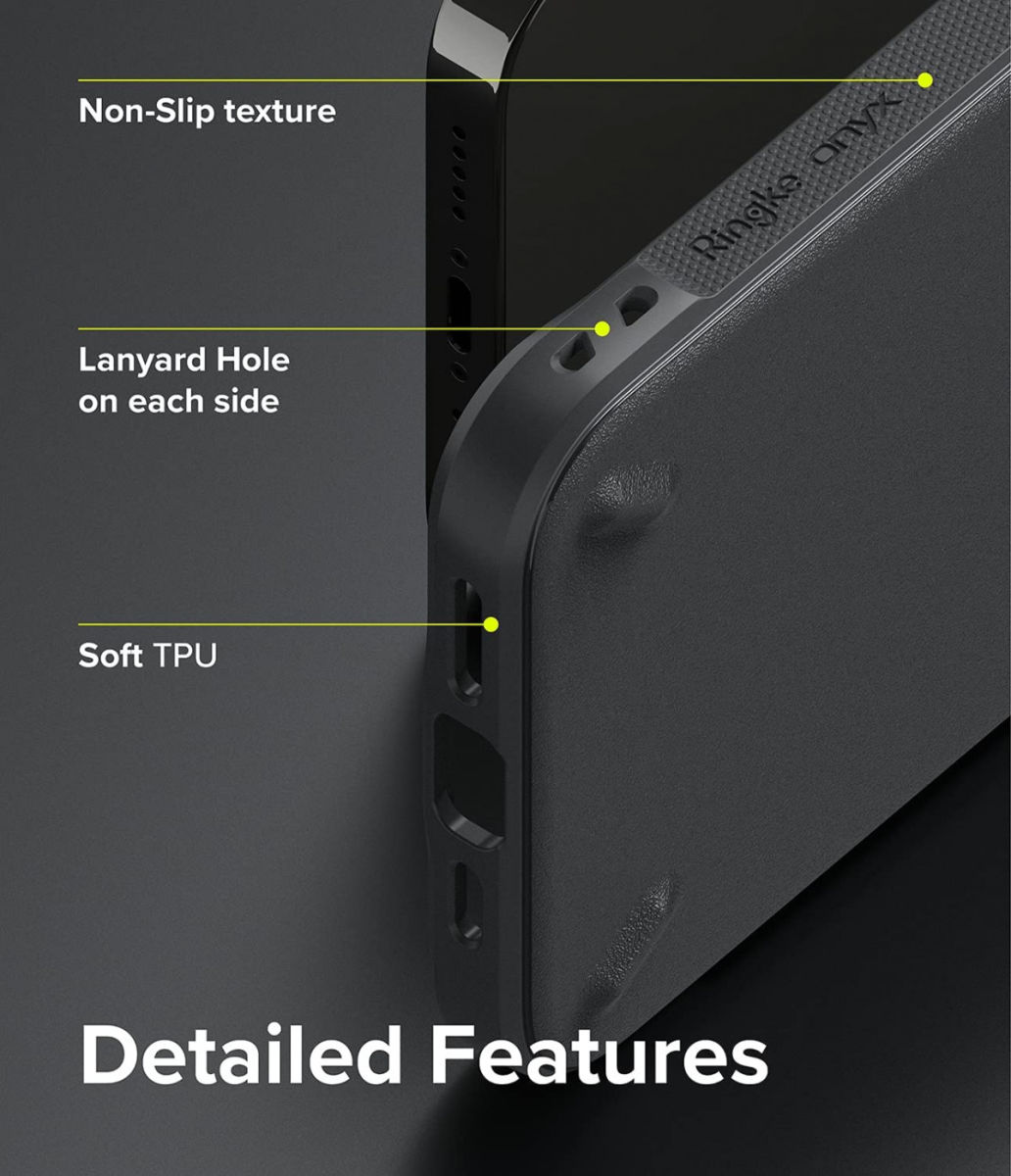 Ringke Onyx Apple iPhone 13 Pro Hoesje Flexibel TPU Grijs afbeelding 6