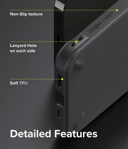 Ringke Onyx Apple iPhone 13 Pro Hoesje Flexibel TPU Grijs afbeelding 6