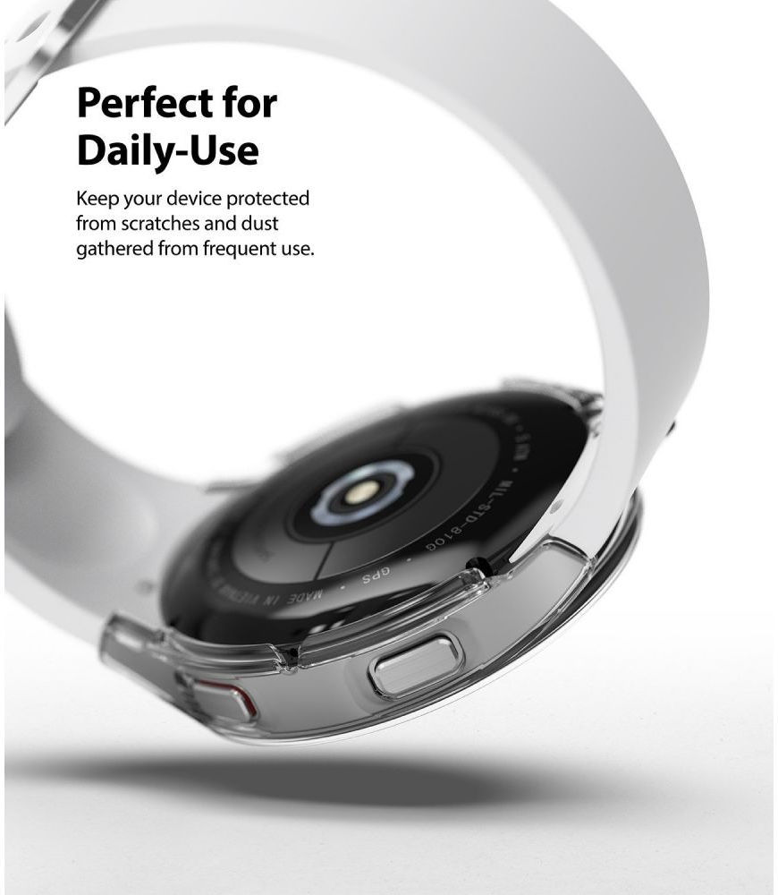 Ringke Slim - Samsung Galaxy Watch 4 40MM Hoesje (2P) - Transparant Clear afbeelding 6