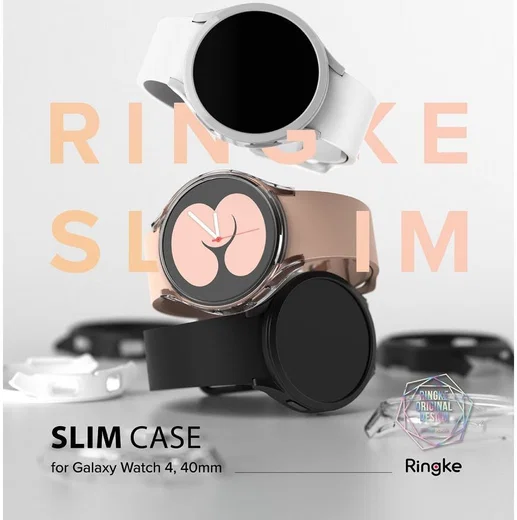Ringke Slim - Samsung Galaxy Watch 4 40MM Hoesje (2P) - Transparant Clear afbeelding 10
