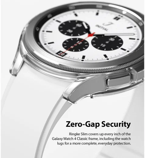 Ringke Slim - Samsung Watch 4 Classic 46MM Hoesje (2P) - Transparant Zwart afbeelding 4