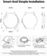 Ringke Slim - Samsung Watch 4 Classic 46MM Hoesje (2P) - Transparant Zwart afbeelding 11